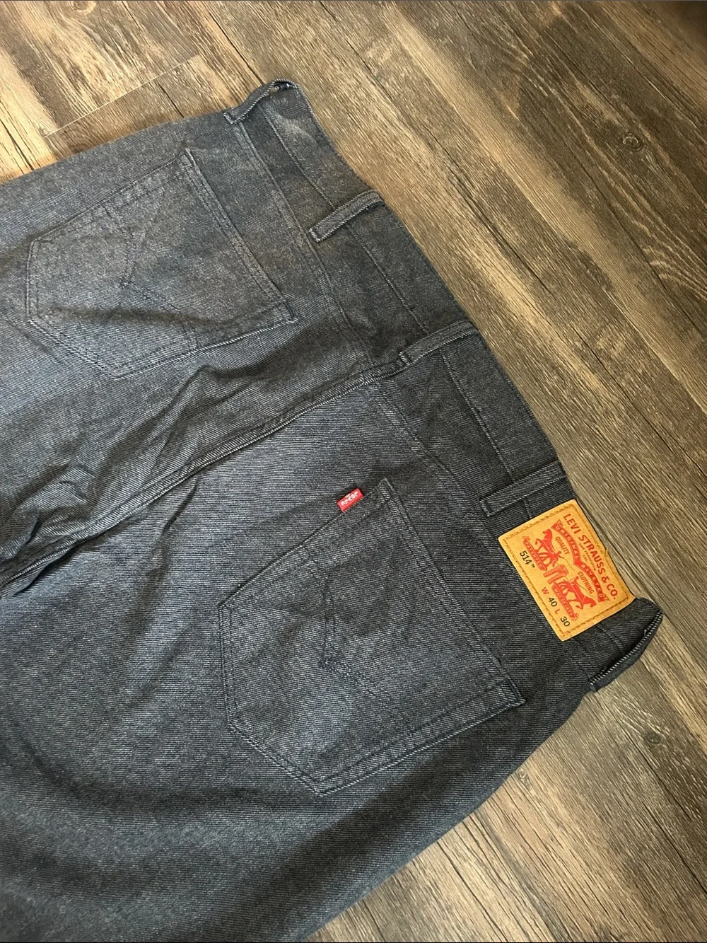 Levi's Men's Charcoal Straight-Leg Chinos